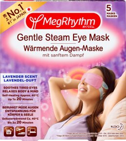 MegRhythm Wärmende Augen-Masken - Lavendel-Duft - 5 Stk.