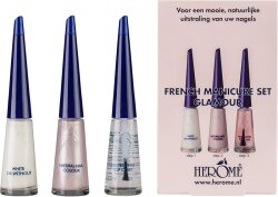 Herôme French Manicure Set Glamour 3x 10 ml